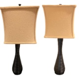 Pair of Table Lamps - 24 1/2” to top of finial