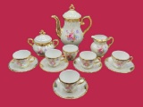 Iridescent Coffee Set: Coffee Pot, (6) Cups, (5)