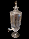 Cut Crystal Footed Drink Dispenser