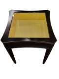 Glass Top Display Cabinet End Table -
