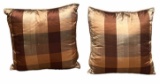 (2) Decorative Pillows-17” square