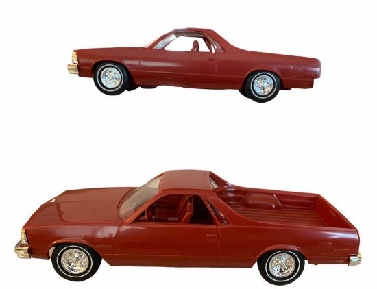 (2) 1980 El Camino Cinnabar Promo Cars--NIB