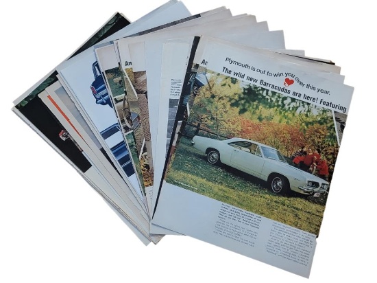 (50 +/-) 1960s Plymouth Magazine Advertisements