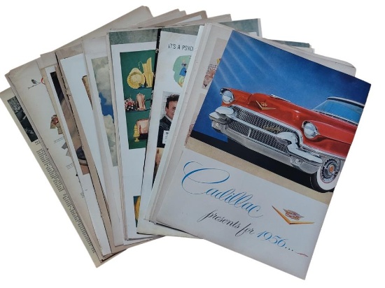 (60 +/-) 1950s Cadillac Magazine Advertisements