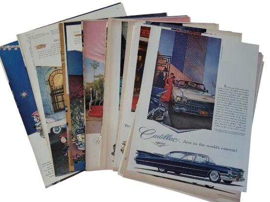 (50 +/-) 1960s Cadillac Magazine Advertisements