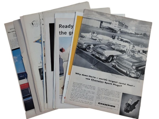 (21+/-) Vintage Avis Rent-A-Car Advertisements