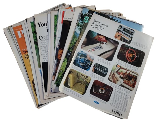 (60+/-) 1960s Ford Magazine Advertisements