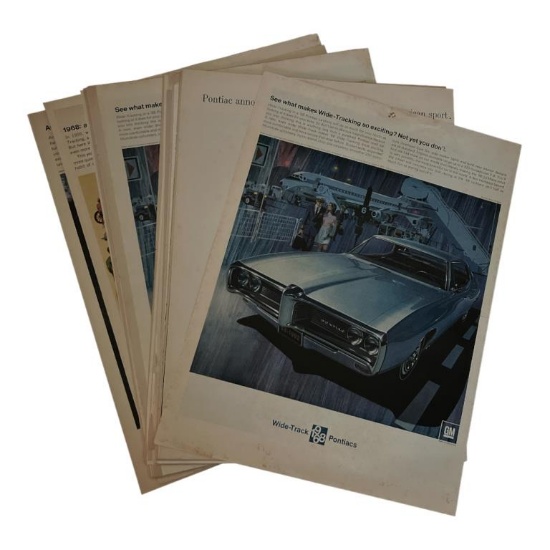 (41 +/-) 1968 Pontiac Magazine Advertisements