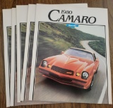 (5) 1980 Chevy Camaro Brochures