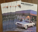 (10) 1975 Chevy Chevelle Brochures
