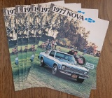 (6) 1977 Chevy Nova Brochures