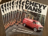(10) 1977 Chevy Vans Brochures