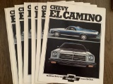 (7) 1974 El Camino Brochures