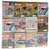 (12) Vintage “Hot Rod” Magazines: 1968- January,
