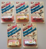 (5) 1982 Corgi Baseball Trading Cars