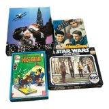 (4) Assorted Vintage Puzzles, Including Star
