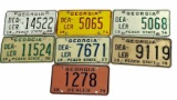 (7) 1960s & 1970s Georgia Dealer License