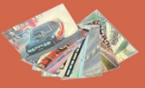 (7) Vintage Racing Postcards