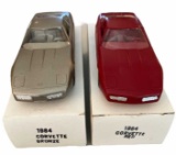 (2) 1984 Corvette Promo Cars with Original Boxes--