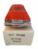 1977 Volare Spitfire Orange Promo Car-- NIB