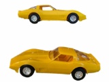 (2) 1980 Yellow Corvette Promo Cars--NIB