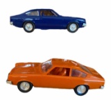 (2) 1974 Vega Promo Cars:  Medium Blue and