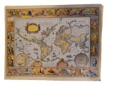 Map - Lithographed in 5 Colors on Metal, 1980