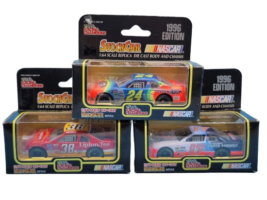 (3)1:64 Scale Racing Champions Nascar Stockcars