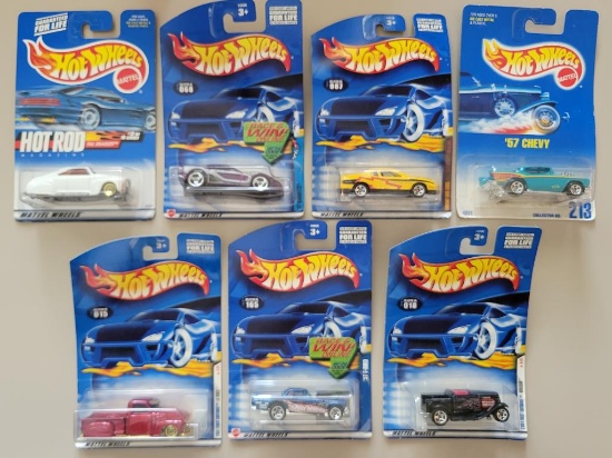 (7) Hot Wheels 1/64 Die Cast Cars--NIB