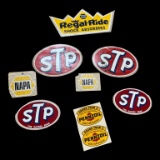 Assorted Vintage STP, Napa, and Pennzoil Stickers