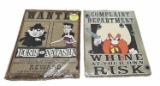 (2) Vintage Metal Signs—Rocky and Bullwinkle and