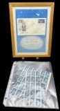 Project Mercury Stamps and Framed First Day C