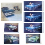 (7) 1970’s Plymouth Advertising Posters 24” x 20”