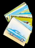 (24) Vintage 1960s  Car Postcards