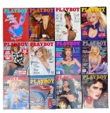 (12) Playboy Magazines with Centerfolds - 1986: