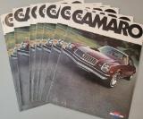 (9) 1974 Chevrolet Camaro Brochures