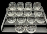 (14) 1960s Roly Poly Glasses Featuring Assorted