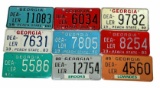 (9) 1980s Georgia Dealer License Plates: