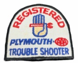 Registered Plymouth AAA Trouble Shooter Patch
