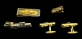 Assorted Vintage Tie Clips and Cufflinks,