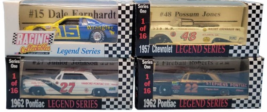 (4) 1:64 Scale Racing Collectibles Legend Series