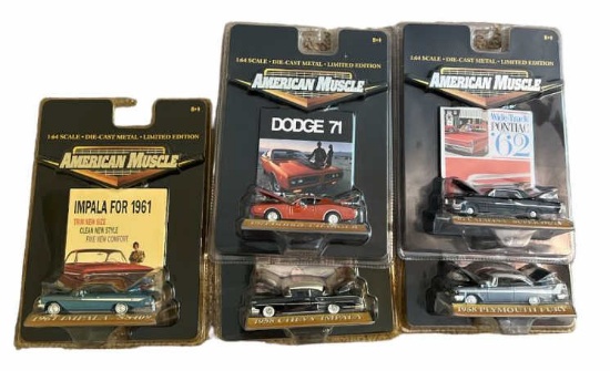 (5) American Muscle Limited Edition Diecast NIB