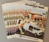 (11) 1973 Chevrolet Trucks -Chevy Van Brochures