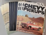 (18) 1977 Chevrolet Car/Truck Brochures