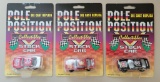 (3) Pole Position Die Cast Stock Cars