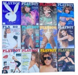 (12) Playboy Magazines with Centerfolds - 1987: