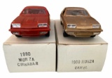 (2) 1980 Monza Promo Cars:  Camel and Cinnabar--