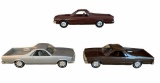 (3) El Camino Promo Cars 1981 Silver, 1981