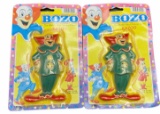 (2) Ja-Ru Bozo the Clown Kazoos NIB