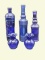 Assorted Cobalt Blue Vases and Bottles